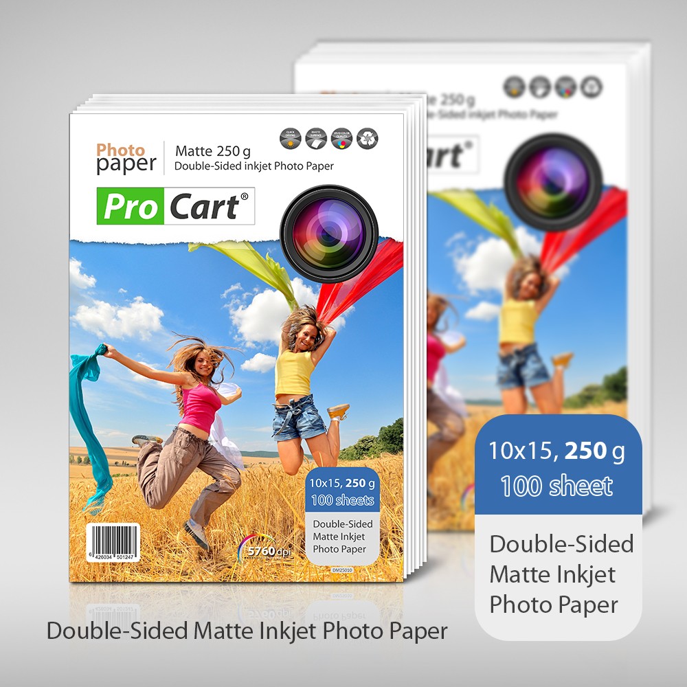 Top 100 coli hartie FOTO printabila fata verso,10x15, Mata, 250g - imagine 3